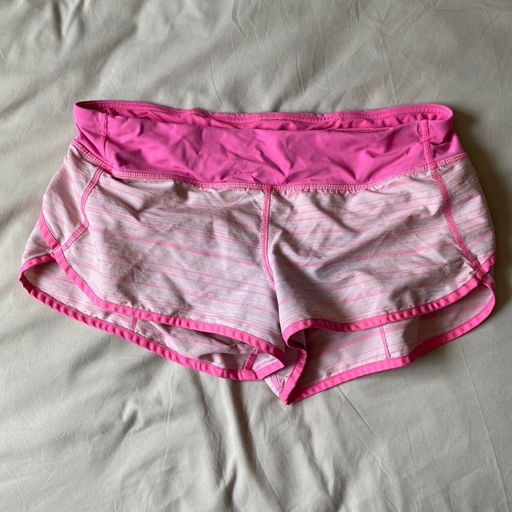 lulu lemon shorts! worn but life left! some pilling on the inside waist.